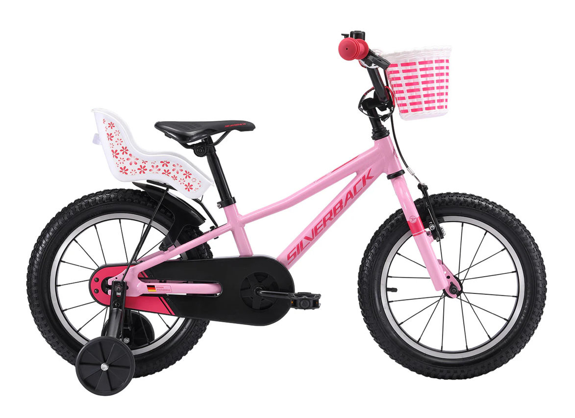 Велосипед SILVERBACK SKID 16 GIRL 1 GLOSS LIGHT PINK/GLOSS CORAL 2026