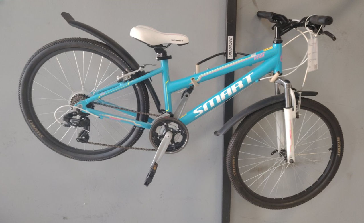 Велосипед Smart Vega 24 синий матовый рост 14 (в комплекте с защитой цепи)