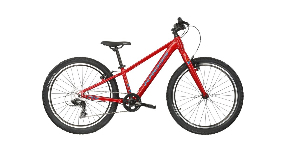 Велосипед KROSS Level JR 1.0 M 24 red_tea g без щитков (в комплекте с защитой цепи) KRLVJ124X12M0068