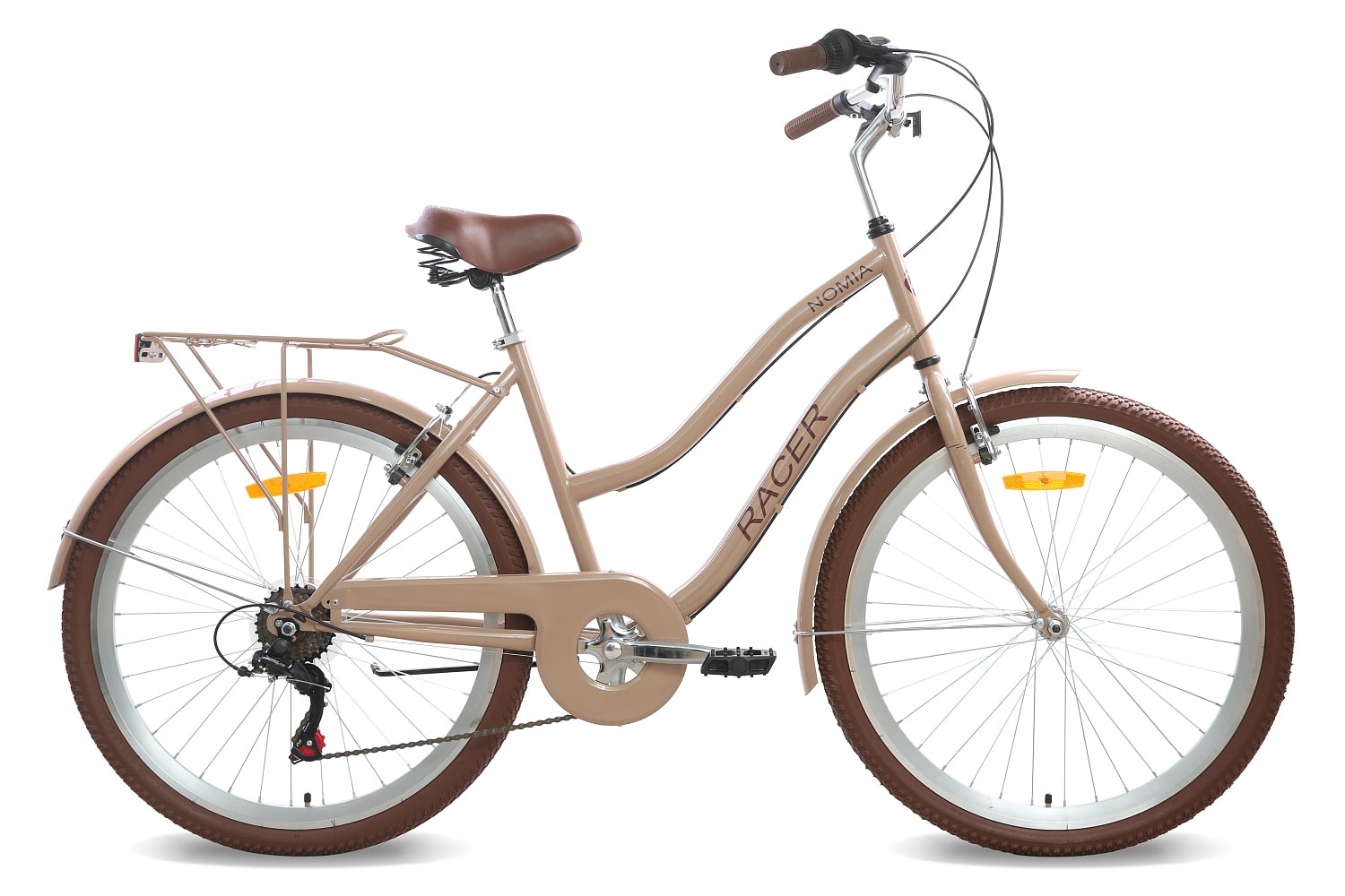 Велосипед Racer Nomia 26 коричневый 2022 рост 18